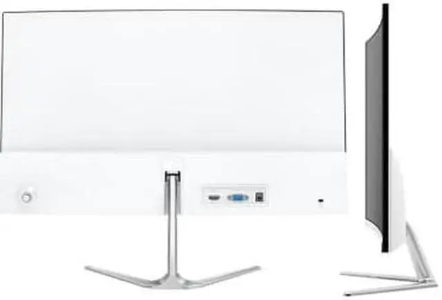 Alt view image 2 of 5 - 24Inch 1920×1080p Curved Screen Computer Monitor PC 60/75Hz HD Gaming VGA- 24 Inch Curved Panel Display