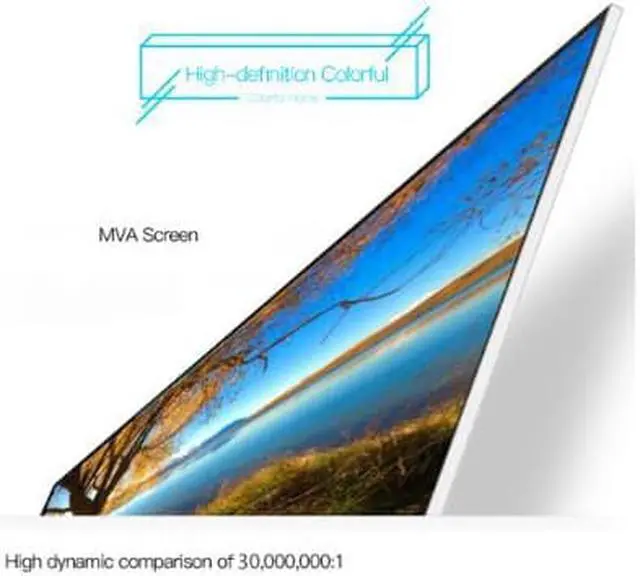 Alt view image 4 of 5 - 23.8 inch 24" Ultra Thin Flexural 2mm Curved Widescreen LCD Gaming Monitor VGA input 2ms Response