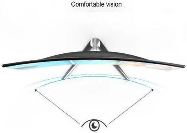 Alt view image 2 of 5 - 24 inch curved PC monitor computer desktop 75Hz IPS screen 1920*1080 HD ultra thin gaming curved lcd display /VGA interface