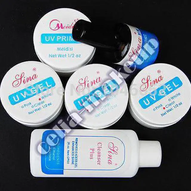 Alt view image 2 of 3 - 9W UV dryer lamp 18 color Acrylic Powder and 6 colors glitter powder Nail Art Kit ,nail art tools kit BTT-70