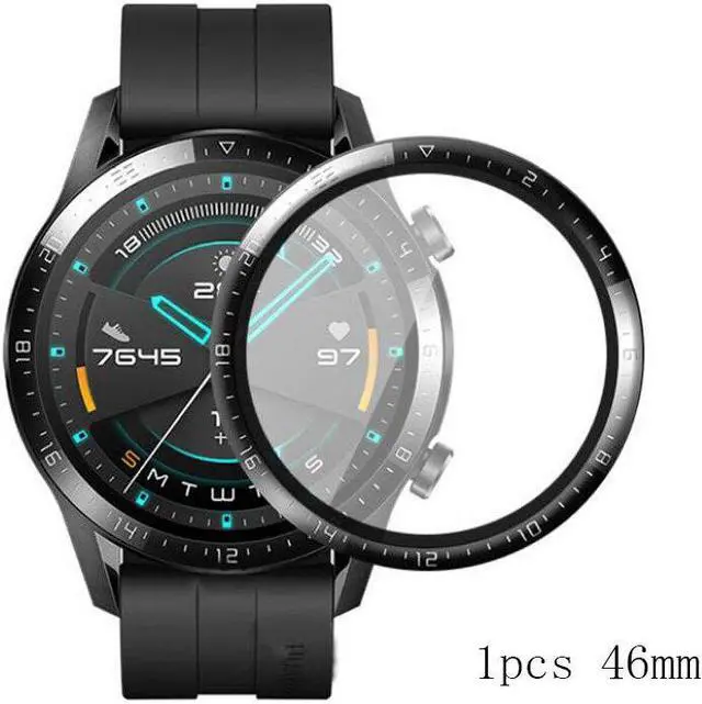 Alt view image 4 of 5 - 1pcs / 2pcs Curved Full-screen Thermal Bending Film Watch Screen Protector forWatch GT2 46mm / 42mm Smart Watch