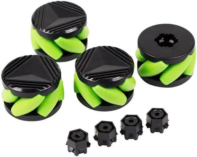 Alt view image 2 of 5 - 4Pcs 37mm Mini Mecanum Wheels+N2O Coupling for Omnidirectional Mobile Universal Wheel Robot N20 Motor