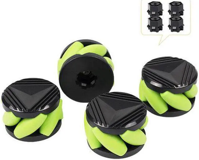 Main image of 4Pcs 37mm Mini Mecanum Wheels+N2O Coupling for Omnidirectional Mobile Universal Wheel Robot N20 Motor