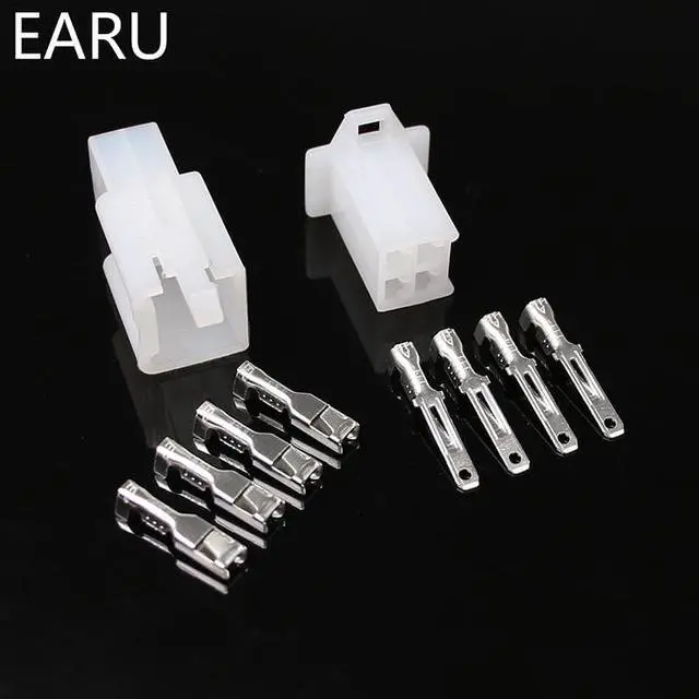 Alt view image 3 of 5 - 10set/lot 2.8mm 2/3/4/6/9 pin Automotive 2.8 Electrical wire Connector Male Female cable terminal plug Kits Motorcycle ebike car