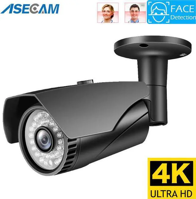 Alt view image 5 of 5 - 8MP 4K IP Camera Outdoor Ai Face Detection H.265 Onvif gray Bullet CCTV Night Vision IR 5MP POE Human Security Camera Xmeye