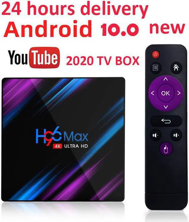 Main image of H96 MAX Smart TV Box Android 10.0 4GB RAM 64GB ROM RK3318 1080p 60fps H96Max 4K WiFi Media Player Youtube Set Top Box 1G8G