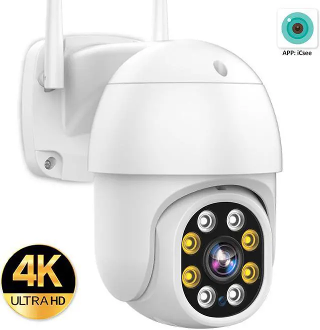 Alt view image 5 of 5 - 8MP 4K HD WiFi IP Camera Outdoor 5MP H.265 Security PTZ Camera AI Auto Tracking CCTV Camera 3MP 1080P Video Surveillance iCSee