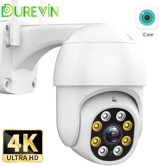 Alt view image 5 of 5 - 8MP HD IP Camera Outdoor 4K H.265 Wireless Wifi PTZ Camera AI Tracking 5MP Security CCTV Camera P2P Video Surveillance iCsee APP