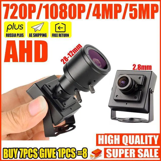 Alt view image 5 of 5 - Small HD CCTV AHD Mini Camera 5MP 4MP 2MP 1080P SONY-IMX326 Metal little Cam HD ALL FULL Digital Micro Video with bracket