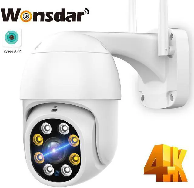 Alt view image 5 of 5 - 4K 8MP HD Wifi IP Camera 5MP 3MP Wireless Security PTZ Camera H.265 AI Human Detection Surveillance Camera P2P CCTV iCSee APP
