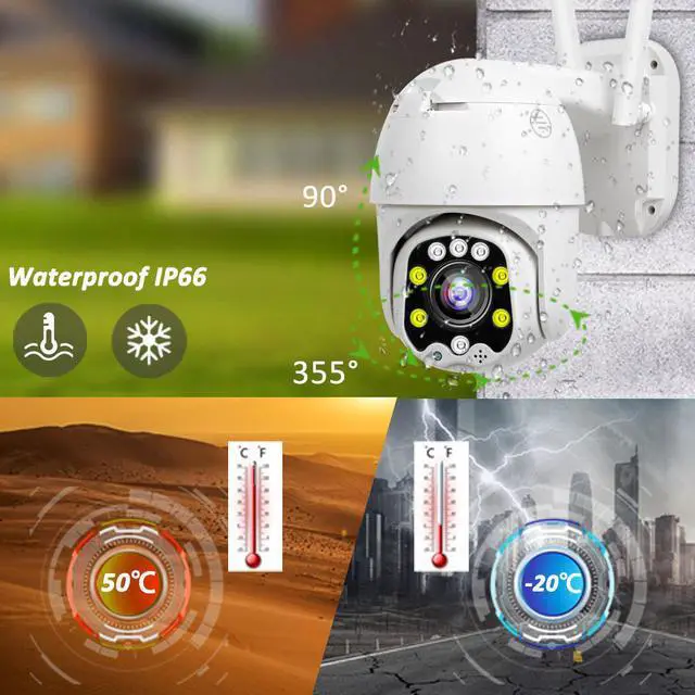 Alt view image 4 of 5 - 4G SIM Card IP Camera Wifi Outdoor 5MP HD PTZ Wireless Camera H.265 Speed Dome Security CCTV Surveillance Camera Camhi APP