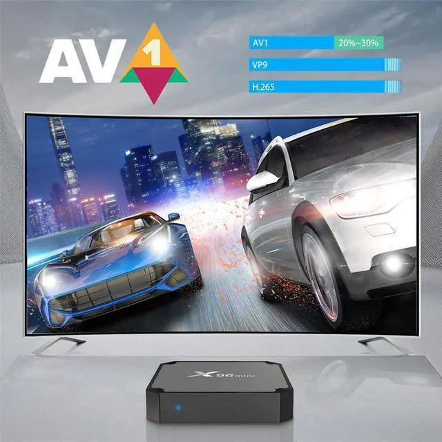 Alt view image 6 of 6 - Hetai Tech X96 Mini 4K HDR Smart TV Box - High Definition Network Media Player with HEVC and H.265 Support International Version  No Warranty