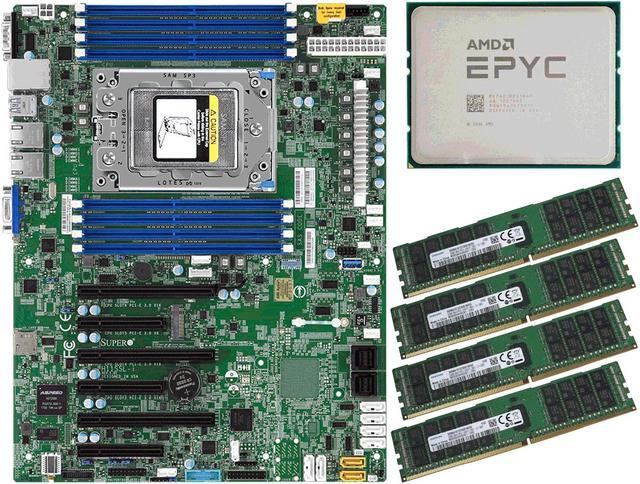 Supermicro H11SSL-i Motherboard + AMD EPYC 7401P 24 Cores 48