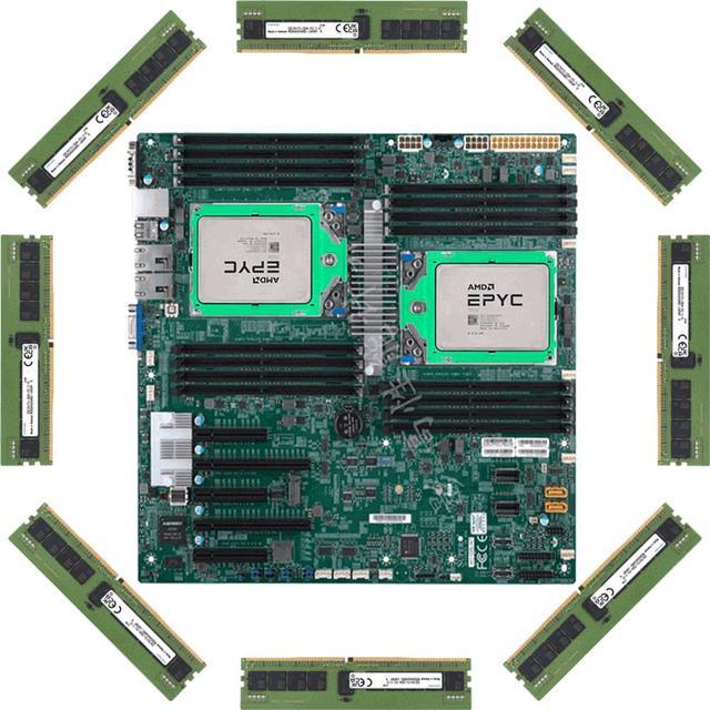 Supermicro H11DSI-NT motherboard E-ATX SATA3 (6 Gbps) Supports PCI