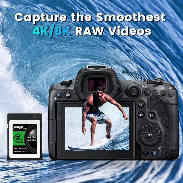 Alt view image 5 of 6 - 256GB Professional CFexpress Card Type B Capture INDMEM Pro Memory Card 1700MB/s Professional CFexpress Card For Photographer High Capacity, Fast Speed, Waterproof