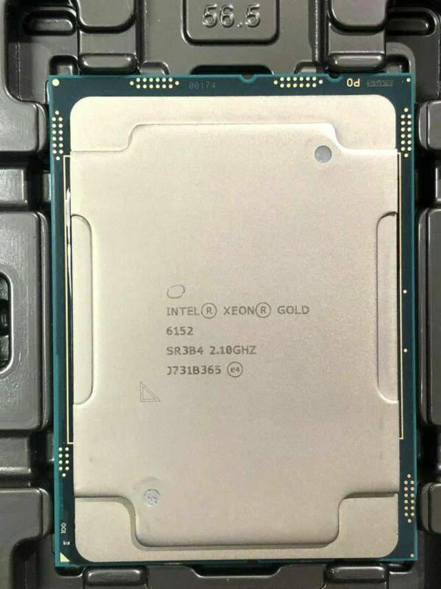 Refurbished: Intel Xeon Gold 6152 22 Core 2.1GHz 22C 140W SR3B4