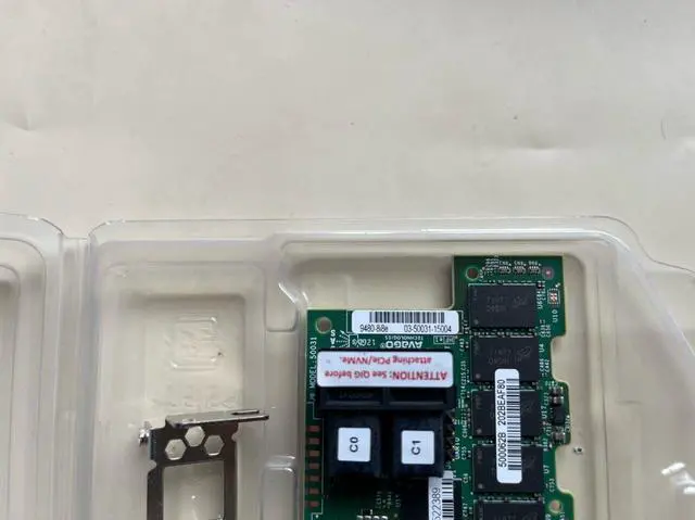 Alt view image 4 of 6 - Broadcom MegaRAID 9480-8i8e - Storage controller (RAID) - 16 Channel - SATA 6Gb/s/SAS 12Gb/s low profile - 1200 MBps - RAID 0, 1, 5, 6, 10, 50, JBOD, 60 - PCIe 3.1 x 8
