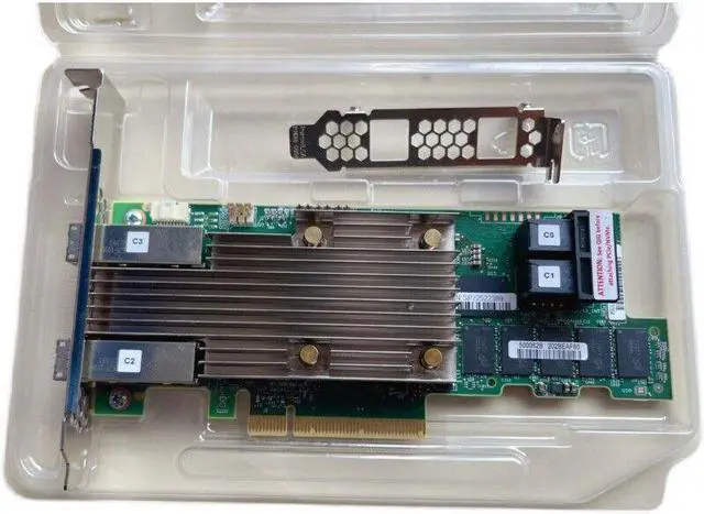 Alt view image 5 of 6 - Broadcom MegaRAID 9480-8i8e - Storage controller (RAID) - 16 Channel - SATA 6Gb/s/SAS 12Gb/s low profile - 1200 MBps - RAID 0, 1, 5, 6, 10, 50, JBOD, 60 - PCIe 3.1 x 8