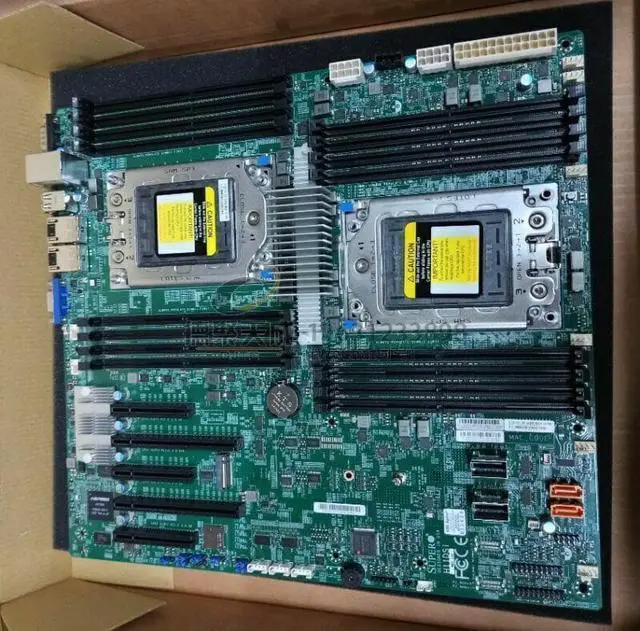 Alt view image 2 of 5 - Supermicro H12SSL-i Motherboard + AMD EPYC 7H12 64 Core CPU + Total 256GB-8x Samsung 32GB 2666MHz DDR4 ECC RAMs