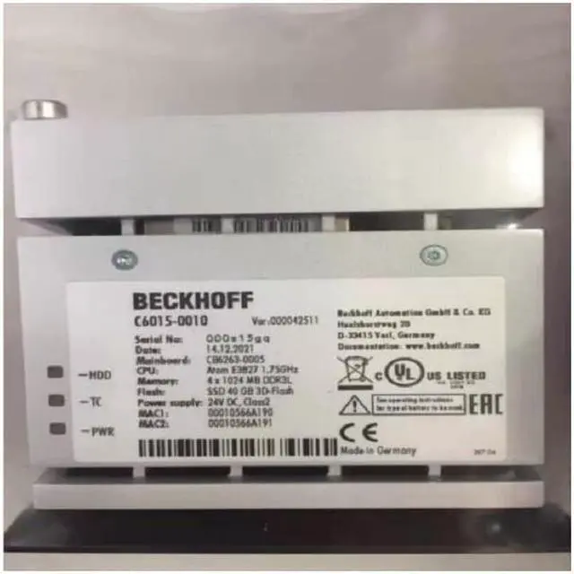 Main image of 1PCS BECKHOFF C6015-0010 Industrial PC Real-time Motion Control System FEDEX DHL