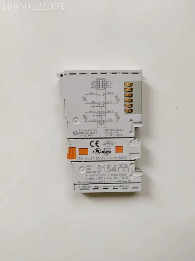 Alt view image 3 of 3 - One New Beckhoff EL3154 EL 3154 PLC Moudule In Box FEDEX DHL Expedited Shipping