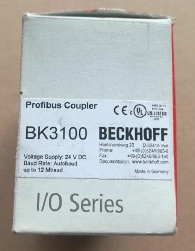 Alt view image 2 of 2 - 1PCS New Beckhoff BK3100 Bus Coupler Module BK 3100 FedEx DHL Shipping