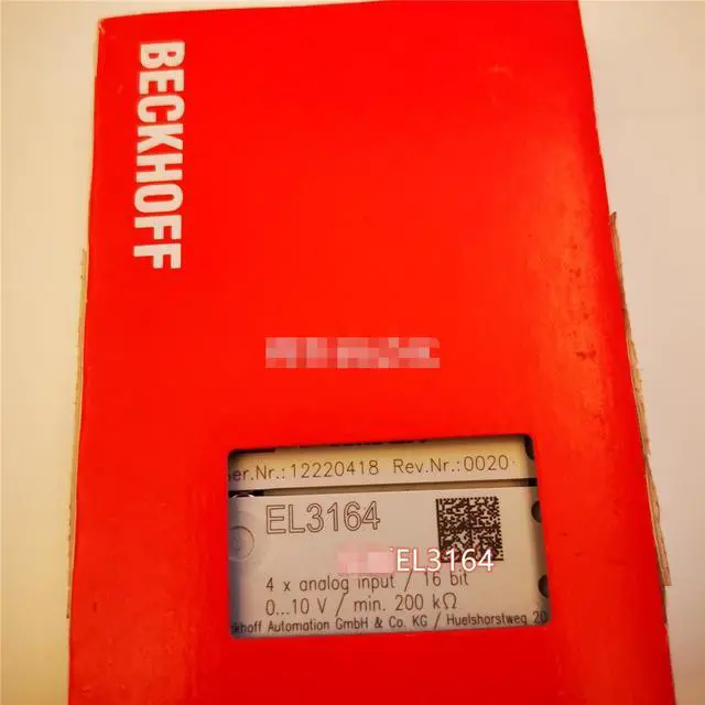 Alt view image 2 of 3 - One New Beckhoff EL3164 EL 3164 PLC Moudule In Box FEDEX DHL Expedited Shipping
