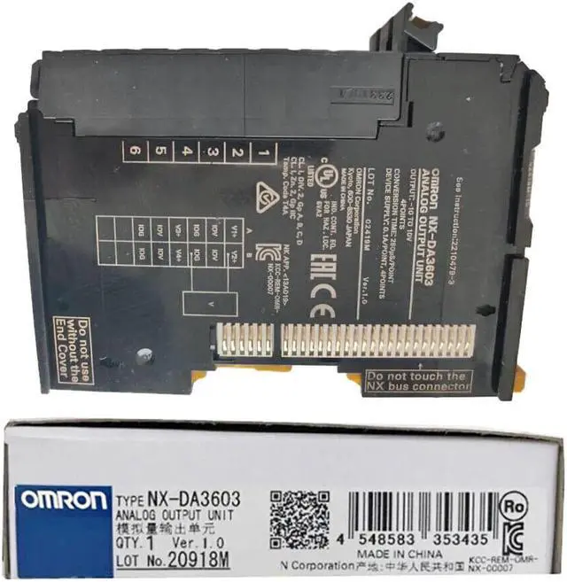 Alt view image 4 of 4 - 1pcs Sealed Box Omron NX-DA3603 Analog Output Unit Original New In Box NX-DA3603