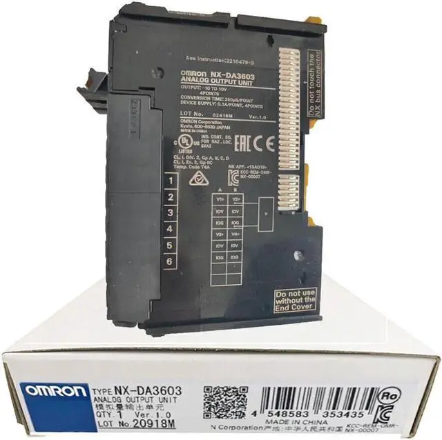 Alt view image 3 of 4 - 1pcs Sealed Box Omron NX-DA3603 Analog Output Unit Original New In Box NX-DA3603