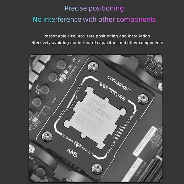 Alt view image 2 of 7 - CZQEPMB CPU Contact Frame for LGA 1700 Retrofit Kit, 1700 Bracket Intel 12th/13th/14th Generation Anti-Bending Buckle