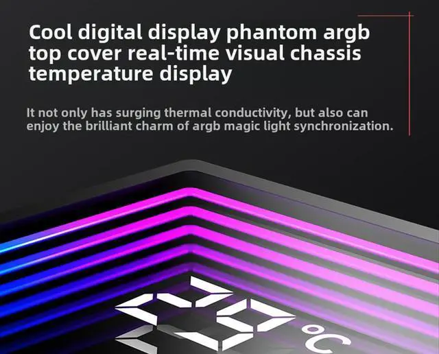 Alt view image 4 of 6 - CZQEPMB CPU Cooler with Temperature Display,  ARGB  Synchronous Silent CPU Fans, 6 Copper Heat Pipes - Compatible with Intel : LGA 1851/1700/1200/115X/1366 and AMD AM4/AM5 - Easy Installation White