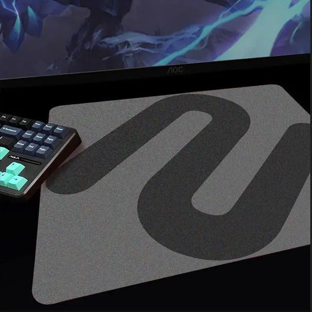 Alt view image 2 of 6 - CZQEPMB Gaming Mouse Pad GSR Gaming FPS Fine Surface Rubber Gaming CSGO Mouse Pad Smooth Gray