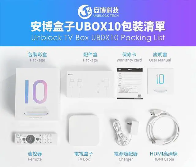 Alt view image 10 of 12 - 2022 Latest Version Unblock Tech UBOX Gen9 PRO MAX UBOX 9 i10 4G RAM+64G ROM 802.11ac 6K HD HDMI 2.4G+5G WiFi