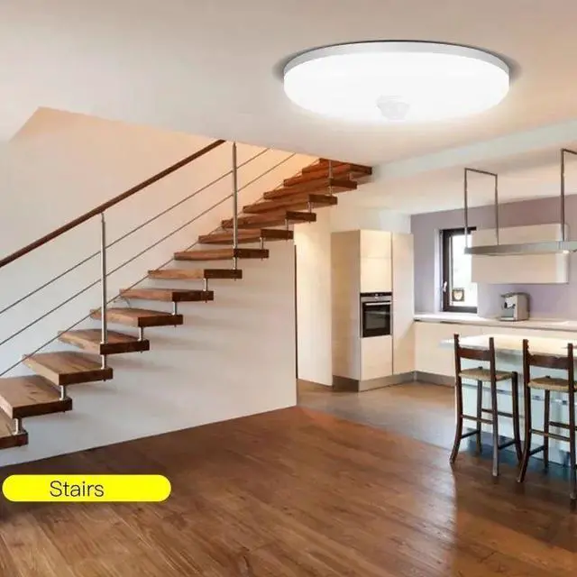Alt view image 4 of 4 - Motion Sensor Light LED Ceiling Lights 18W for Living Room, Corridor, Staircase, Balcony, Porch, Ceiling Luminaires, Ceiling lamp