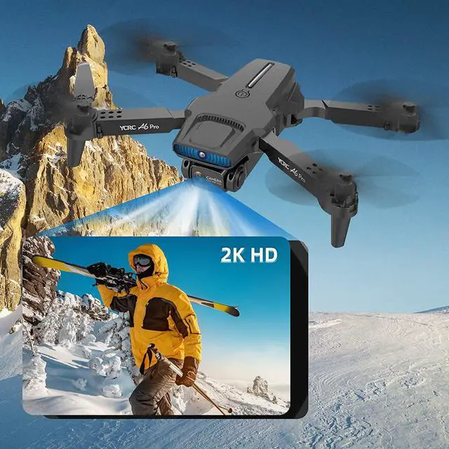 Alt view image 5 of 6 - NMY A6 Pro GPS Drone with 2K HD Camera, 2.4G WiFi FPV Live Transmission, 40mins Flight Time with 2 Batteries, RC Drone with Motor, Multiple Flight Modes, Suitable for Beginners