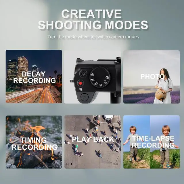 Alt view image 6 of 6 - NBD Digital Camera for Photography and Video, 4K 48MP Vlogging Camera for YouTube with 180° Flip Screen,16X Digital Zoom,32GB TF Card, 1 Batteries