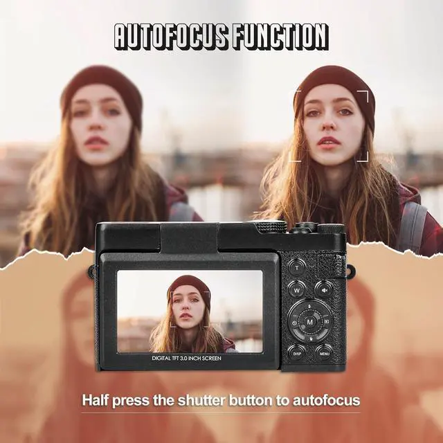 Alt view image 3 of 7 - G-Anica Digital Camera for Photography,56MP&4K Video Camera, 18X Zoom Vlogging Camera for YouTube