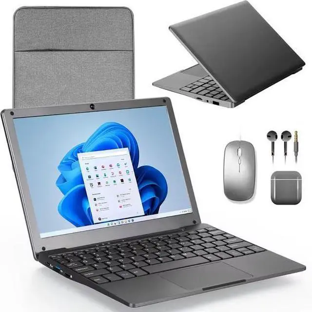 Main image of Windows 11 Mini Laptop 8GB RAM 128GB ROM Intel Celeron Quad-Core Processors,10" Netbook Computer