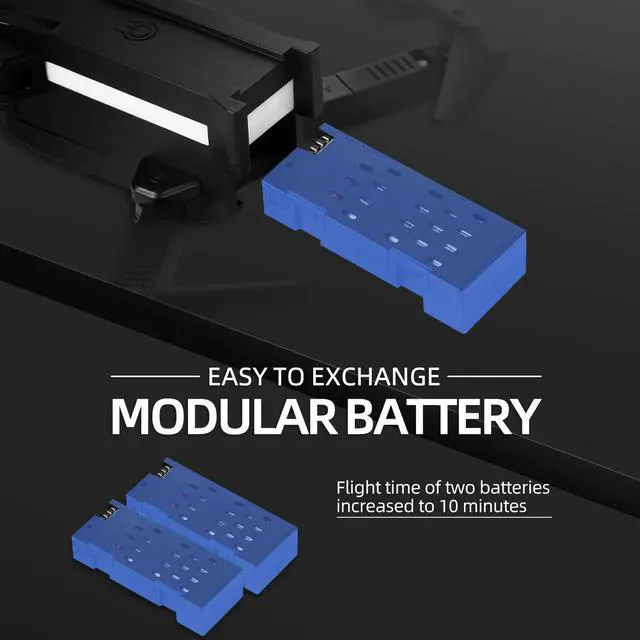 Alt view image 4 of 7 - Mini FPV Drone for Beginners, 1080P Front & Bottom Dual Camera, 2.4G WiFi APP Control, Headless Mode, 360° Roll Stunt, Gesture Photography, 2 Rechargeable Batteries, Portable Storage Bag