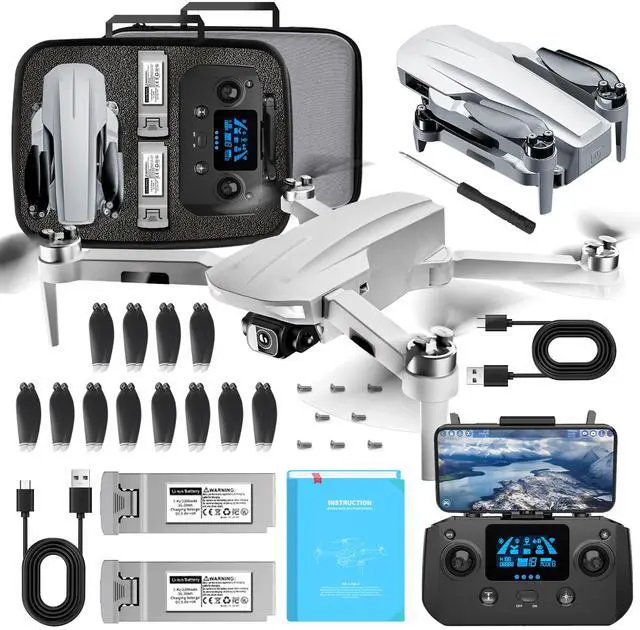 Main image of Foldable GPS Drone with 4K Dual Camera, Brushless Motor, 40 Mins Flight Time, 3900ft 5G FPV Transmission, Auto Return, Smart Flight Modes for Adults Beginners