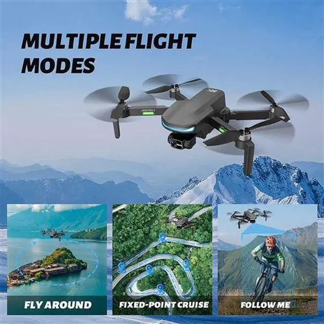 Alt view image 4 of 5 - L800 PRO 2 Foldable GPS Drone with 4K Camera, 3-Axis Gimbal, 5G WiFi FPV, 50 Mins Flight Time (2 Batteries), 3280ft Control Range, Auto Return, Follow Me for Adults Beginners