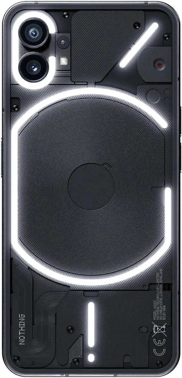 Alt view image 2 of 9 - Nothing Phone (1) (GSM ONLY NO CDMA) unlocked  | 8 GB/256 GB | Black