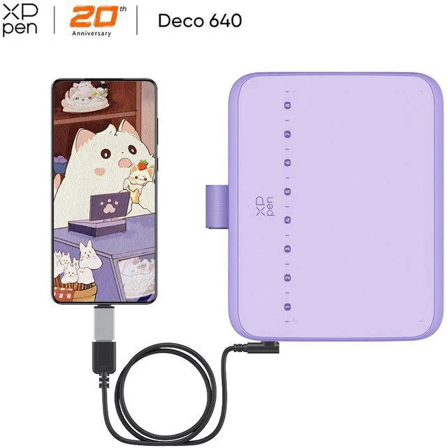 Main image of XPPen Latest Small Deco Drawing Tablet with Pen,16384 Levels Pressure/60°Tilt Support,6x4inch Graphic Tablet Resolution 5080LPI for Phone/Computer, Portablet Drawing Pad for Digital Art/OSU Game