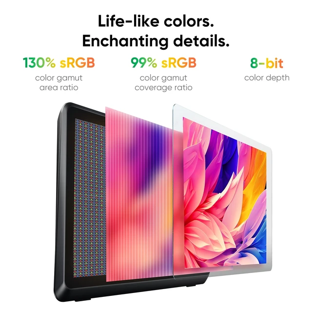 Alt view image 7 of 7 - XPPen 21.5-inch Pro Drawing Tablet,130% sRGB Fully-laminated Screen,16384 Pen Pressure,X3 Pro Smart Chip Stylus,Calman Verified Monitor for Digital Art,Graphics Tablet for Laptops