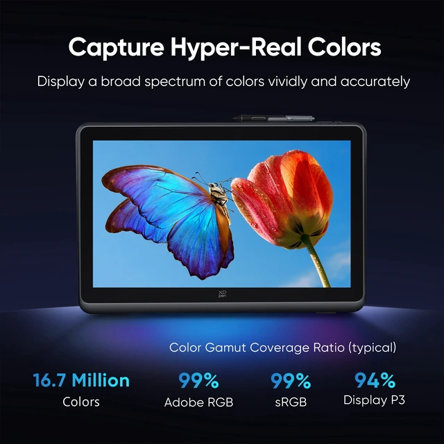 Alt view image 2 of 7 - XPPen 2.5K Drawing Tablet,21.5in Screen,Artist Pro Gen 2 Graphic Tablet, 99% Adobe RGB Display,16384 Pressure Levels Pen,Wireless Bluetooth Keyboard