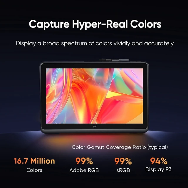 Alt view image 6 of 7 - XPPen 2.5K Drawing Tablet,21.5in Screen,Artist Pro Gen 2 Graphic Tablet, 99% Adobe RGB Display,16384 Pressure Levels Pen,Wireless Bluetooth Keyboard
