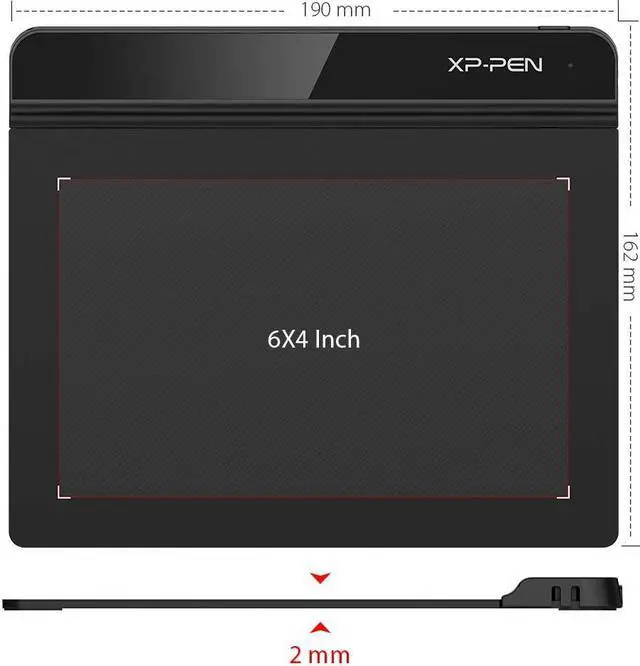 Alt view image 2 of 7 - XP-PEN StarG640 6x4 Inch Ultrathin Tablet Drawing Tablet Digital Graphics Tablet with 8192 Levels Battery-Free Stylus Compatible with Chromebook-Rev B (for Drawing and E-Learning/Online Classes)