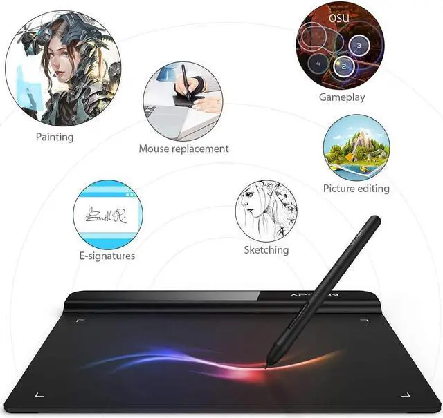 Alt view image 3 of 7 - XP-PEN StarG640 6x4 Inch Ultrathin Tablet Drawing Tablet Digital Graphics Tablet with 8192 Levels Battery-Free Stylus Compatible with Chromebook-Rev B (for Drawing and E-Learning/Online Classes)