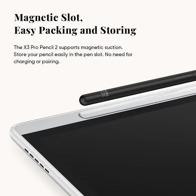 Alt view image 5 of 7 - XPPen 3-in-1 Color Note Pad with 16384 Pressure Levels X3 Pro Pencil 2, 10.95 inch Paper-Like Screen 6GB + 128GB for Note-taking/Work/Study/Reading