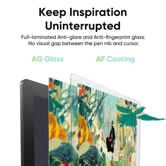 Alt view image 6 of 7 - XPPen Artist Pro 24 (Gen 2) 165Hz 23.8" Drawing Tablet with Screen,2.5K QHD, E < 1 Graphic Tablet with Full Laminated AG Screen, Drawing Monitor with Dual 16384 Pen Pressure Battery-Free Stylus